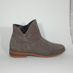 The Flexx Taupe Suede V Top Line Ankle Bootie